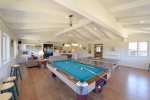 Awesome game room with ping pong, billiards and bumper pool plus a large flat screen TV, sleeper sofa and futon - Game On 